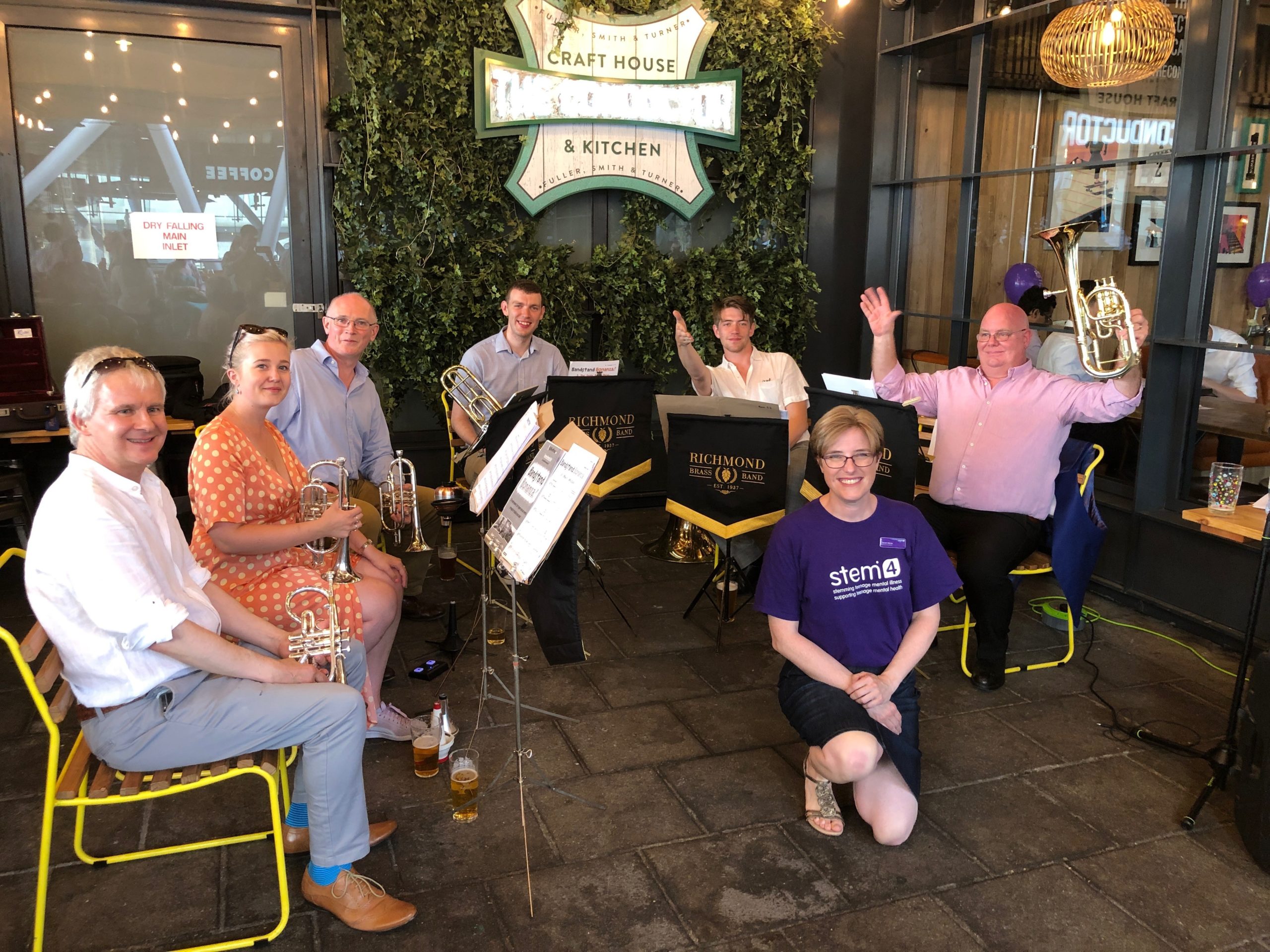 CIBC raises funds for stem4 with members of Richmond Brass Band stem4