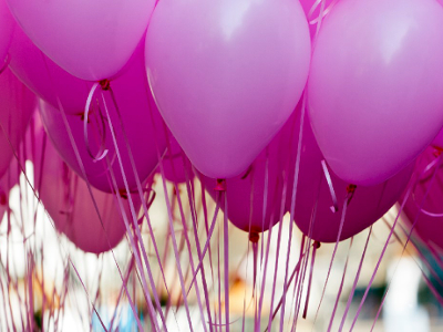 Purple balloons