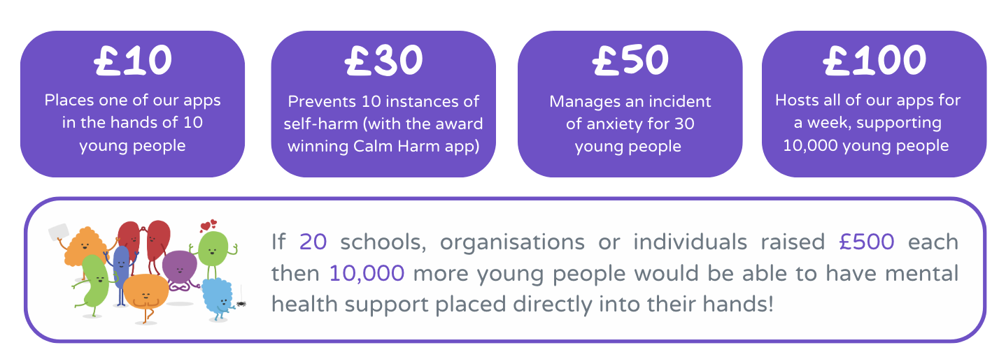 What different donation amounts can do