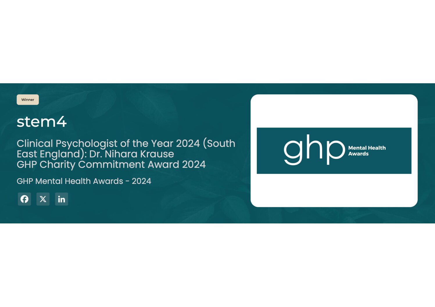 GHP 2024 award